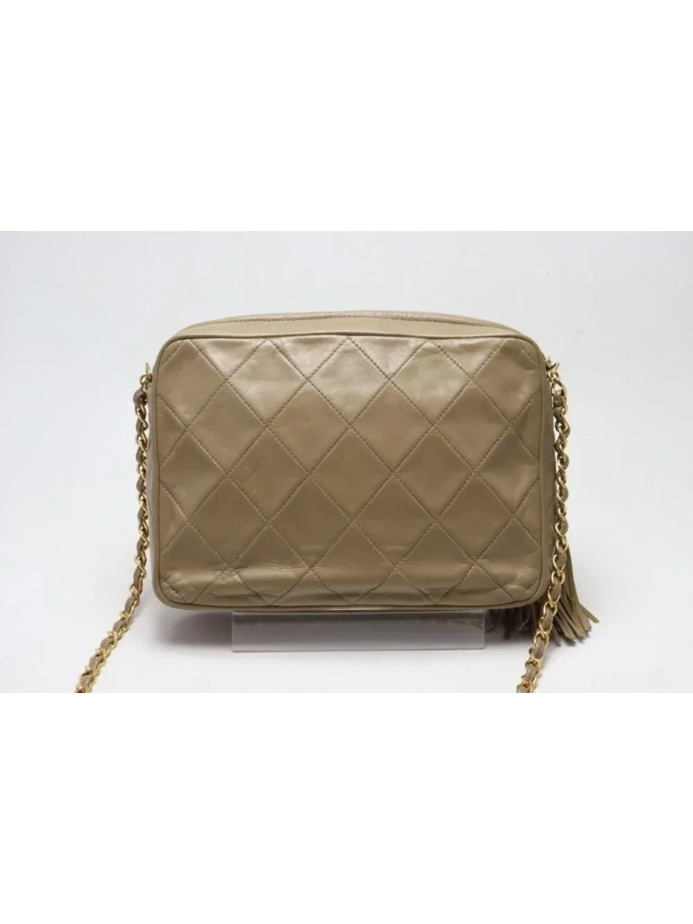 Chanel Quilted Fringe GD Leather Chain Shoulder